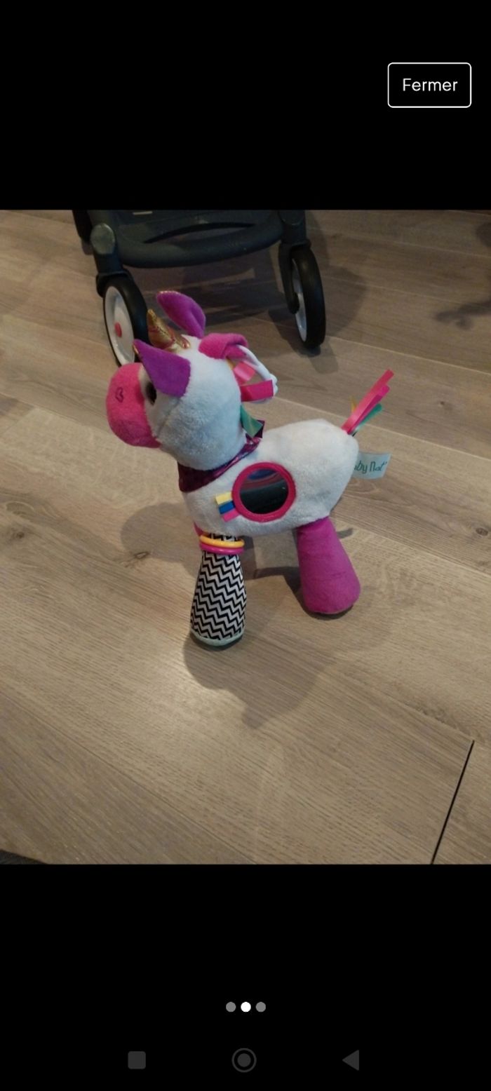 Baby Nat' - Peluche Activité Licorne - photo numéro 3