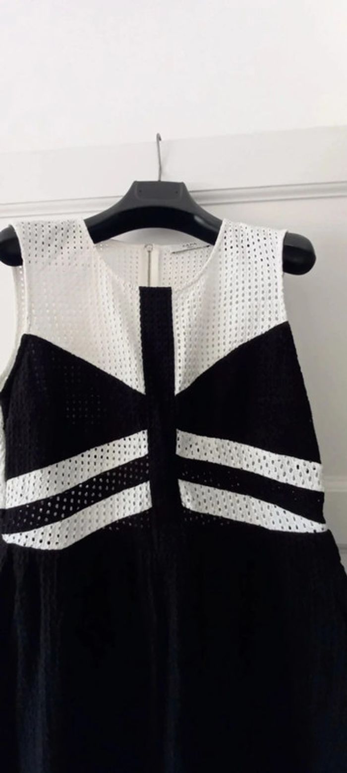 Robe cocktail Zapa 42 noir et blanc - photo numéro 4
