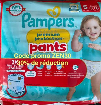 2 paquets de couches Pampers pants (2x29)
