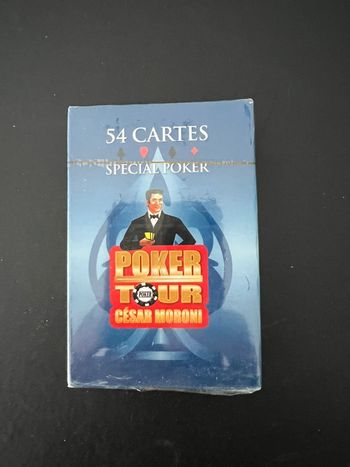 Jeu de 54 cartes spécial poker (neuf)