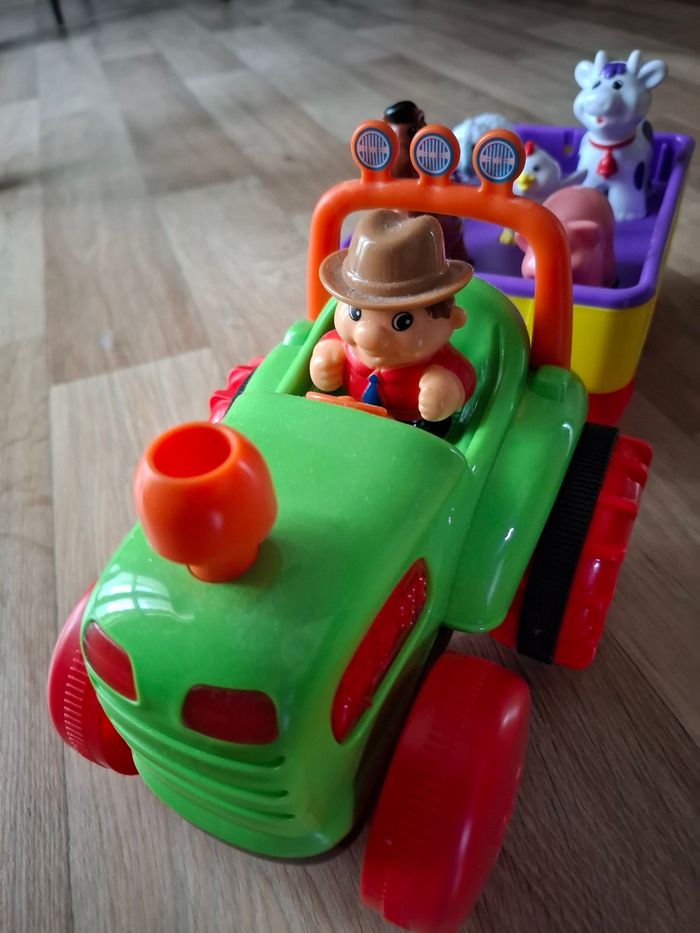 Tracteur remorque animaux sonore - photo numéro 3