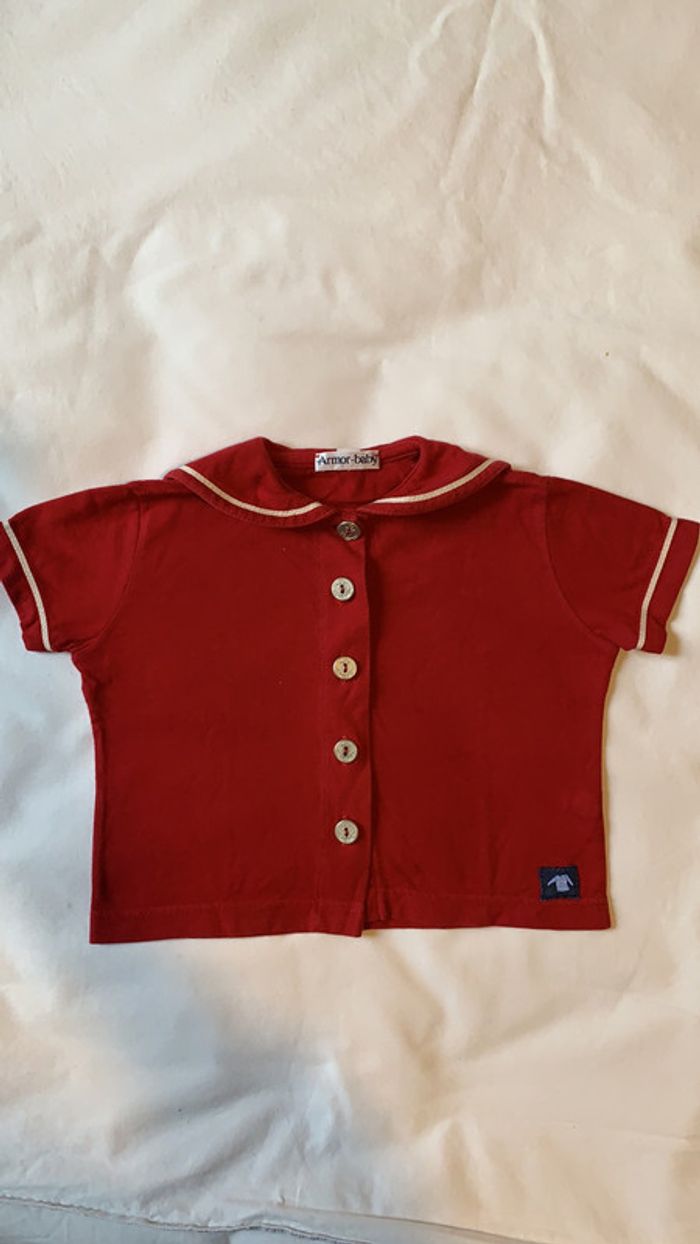 T-shirt marin amor baby - photo numéro 2