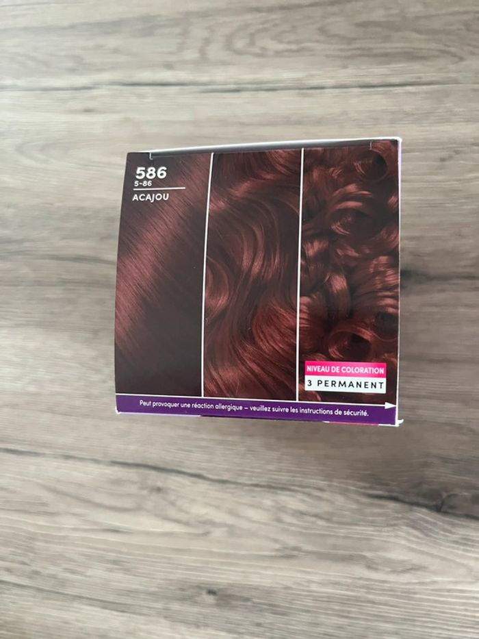 Lot de 3 colorations mousse permanente – teinte 586 Acajou, neuves, jamais ouvertes. - photo numéro 5
