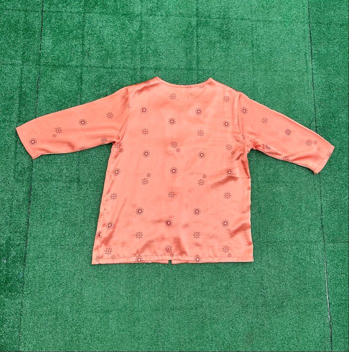 Tunique Etam orange étoiles M femme très bon état - photo numéro 6