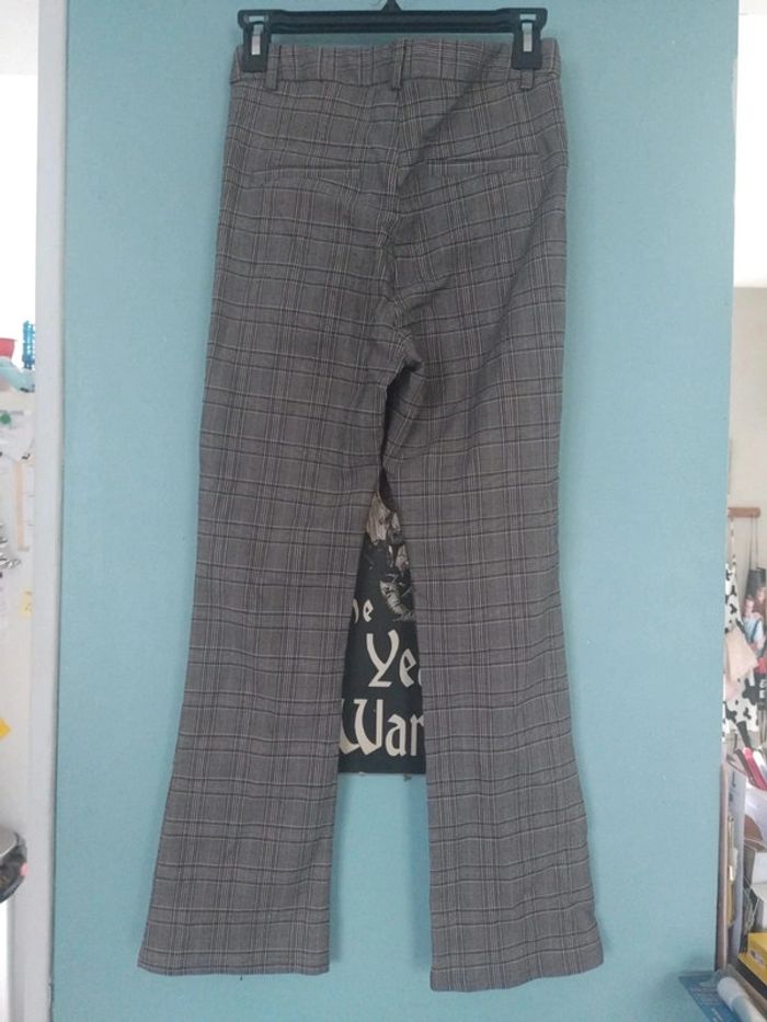 Pantalon a carreaux stradivarius gris taille 36 - photo numéro 3