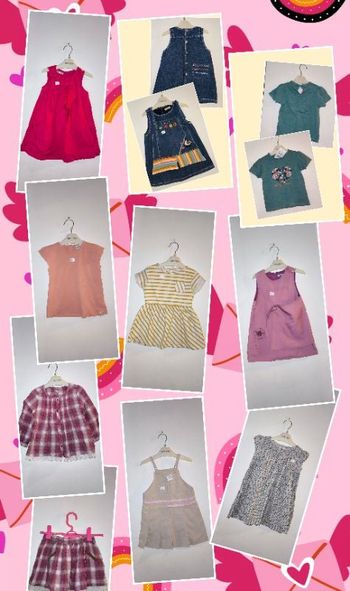 Gros lot de 10 vêtements été 18/24 mois