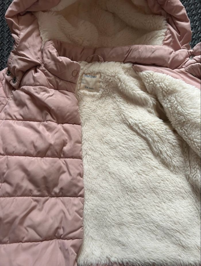 Doudoune très chaude bébé Bout’Chou 24 mois neuve