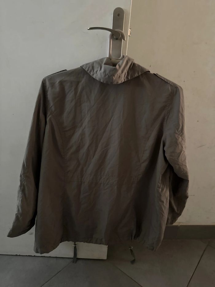 Veste kaki imitation militaire grande taille - photo numéro 2