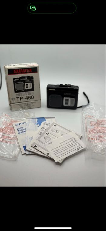 Aiwa TP-460 Walkman+Recorder Enregistreur Baladeur cassette PAS DE SON no sony