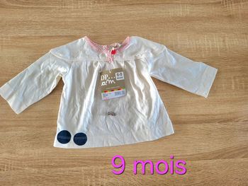 T-shirt crème 9 mois