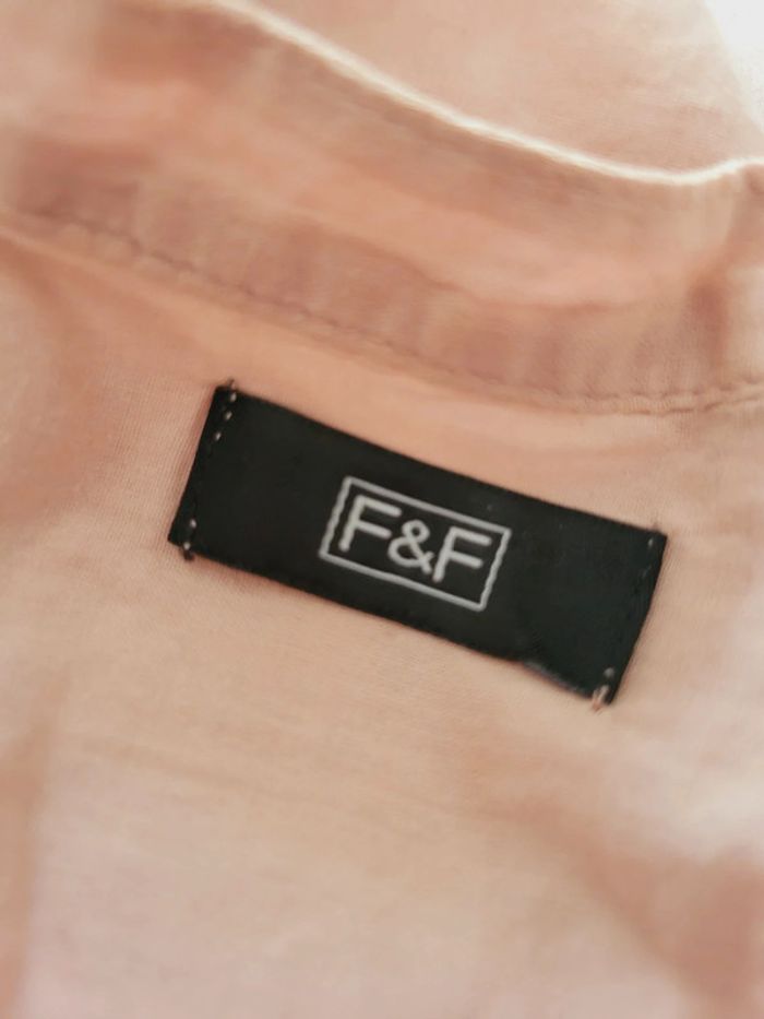 Blouse vieux rose boutons nacre véritable F&D en 100% coton - photo numéro 5