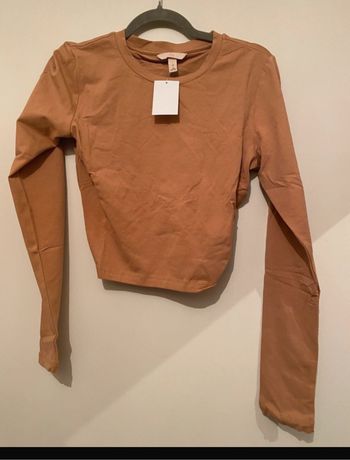 Crop top manches longues H&M taille L neuf