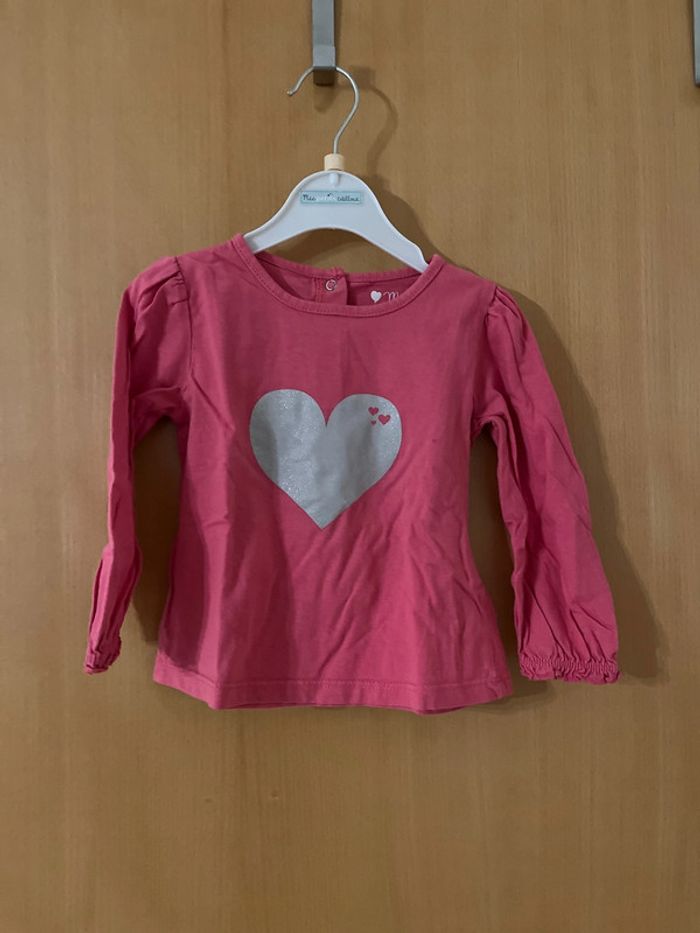 Robe fleurs et tee shirt manches longues 2 ans - photo numéro 4