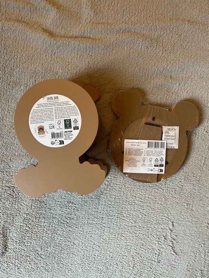 Tirelire et cadre ourson bébé - photo numéro 3