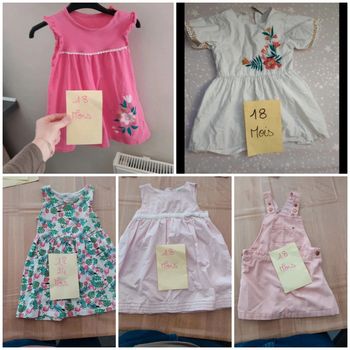 Lot robes 18 mois
