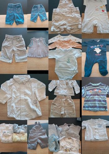 Lots de garçon 1mois