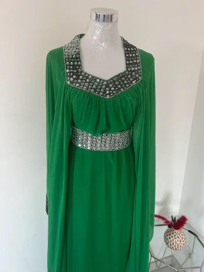 Robe cérémonie verte femme - photo numéro 7