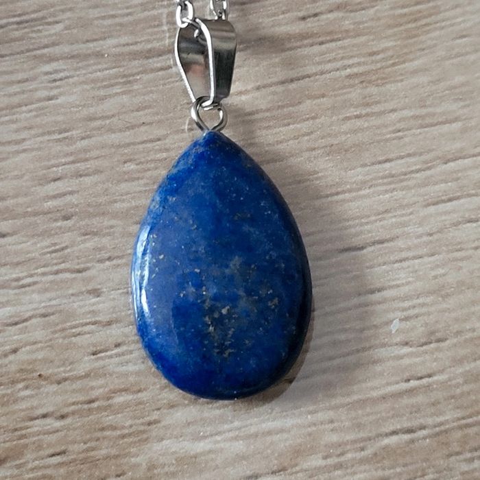 Collier pierre lapis-lazuli naturelle véritable - photo numéro 5