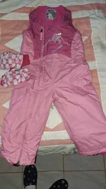 Combi ski + moufles hello kitty