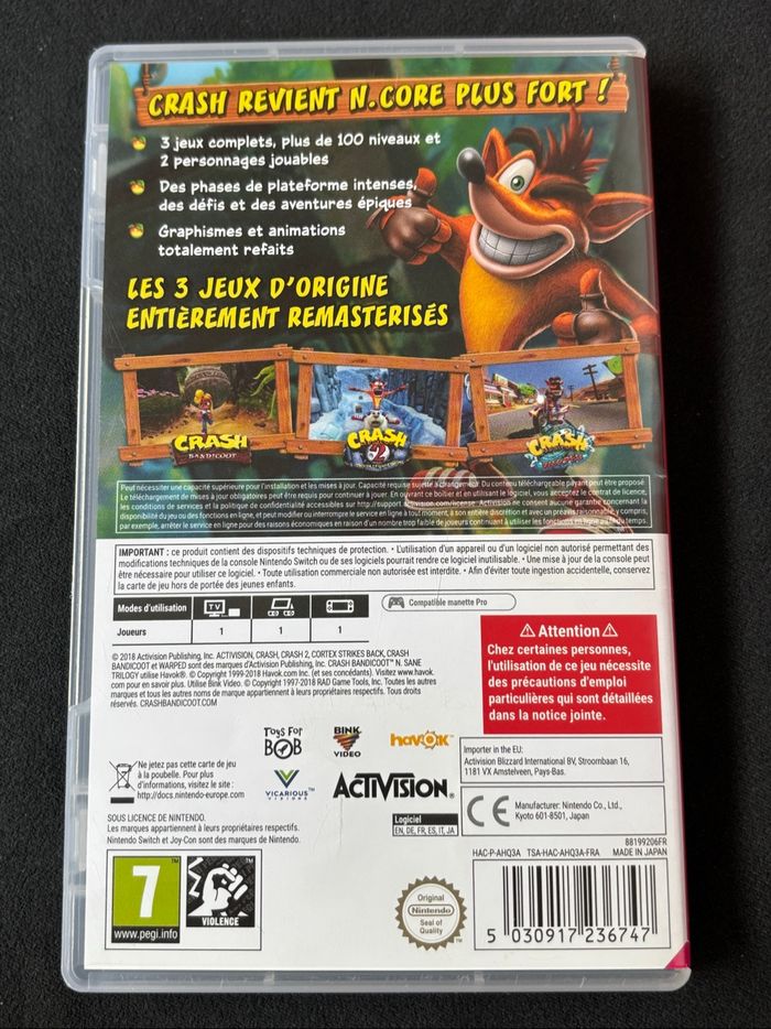 Crash trilogie switch - photo numéro 3