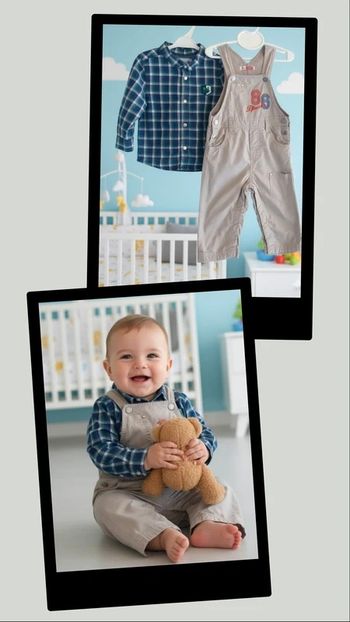 Ensemble salopette 12 mois