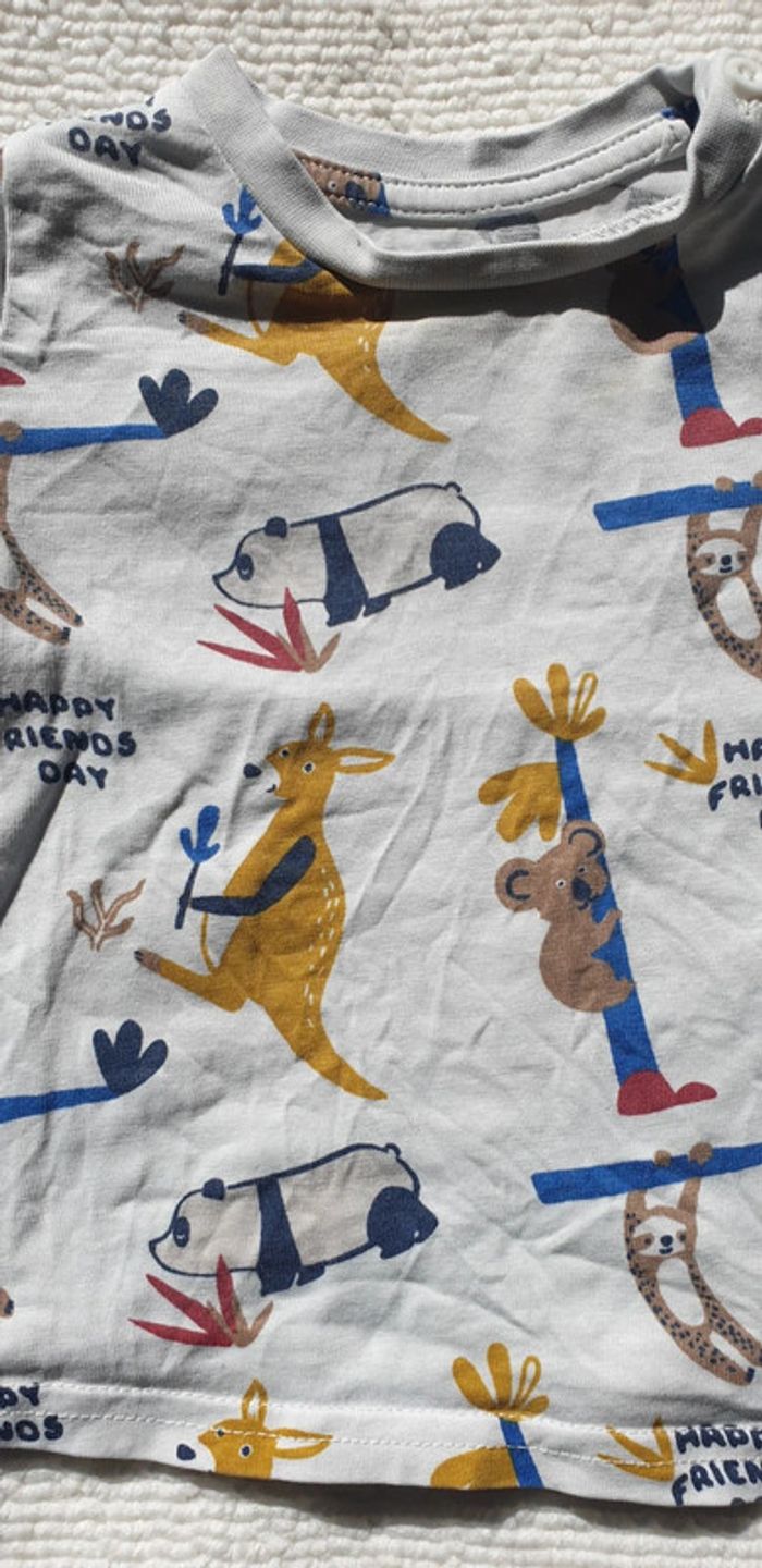 T-shirt animaux 6 mois - photo numéro 2