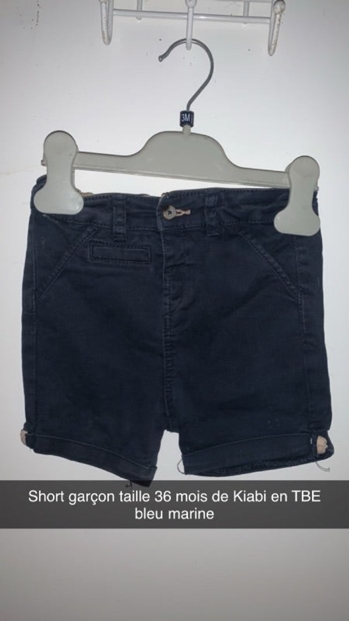 Short garçon taille 36 mois