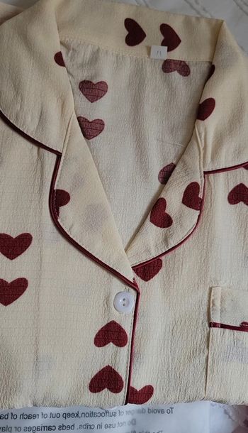 Ensemble pyjama beige neuf