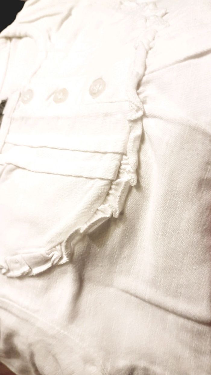 Maillot manche courte blanc. 4 ans fille. Marque In Extenso - photo numéro 2