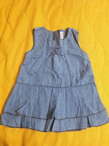 Robe en jean bébé 9 mois