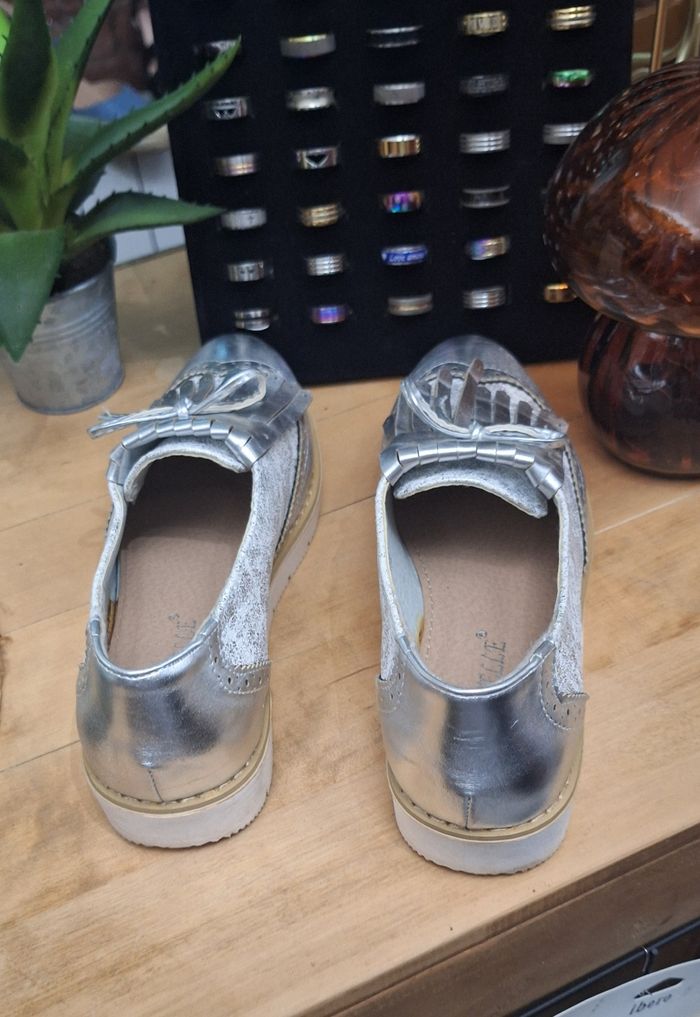 Mocassin argenté P36 bestelle - photo numéro 4