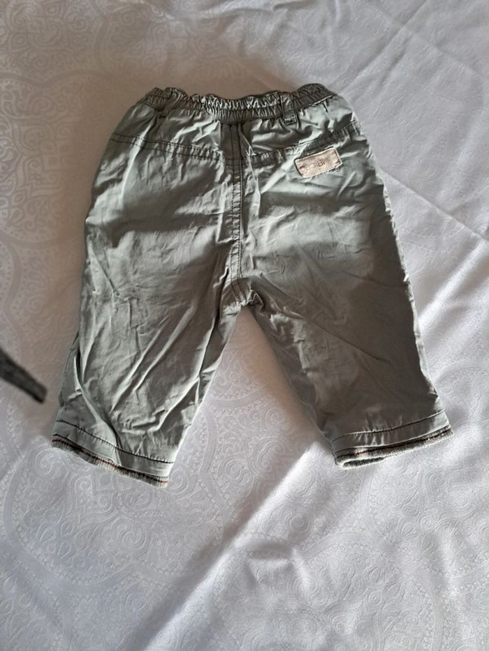 Pantalon gris 6 mois 100%coton - photo numéro 5