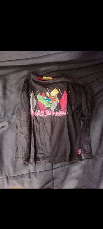 T shirt noir Simpsons