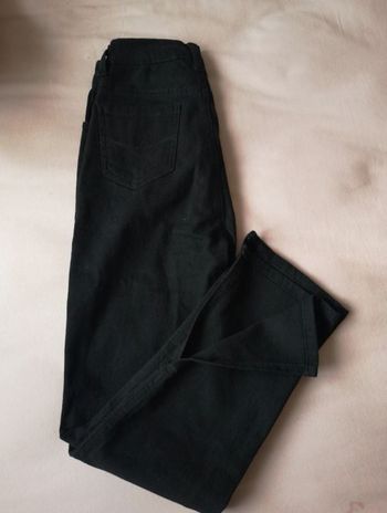 Jean droit évasé avec fentes