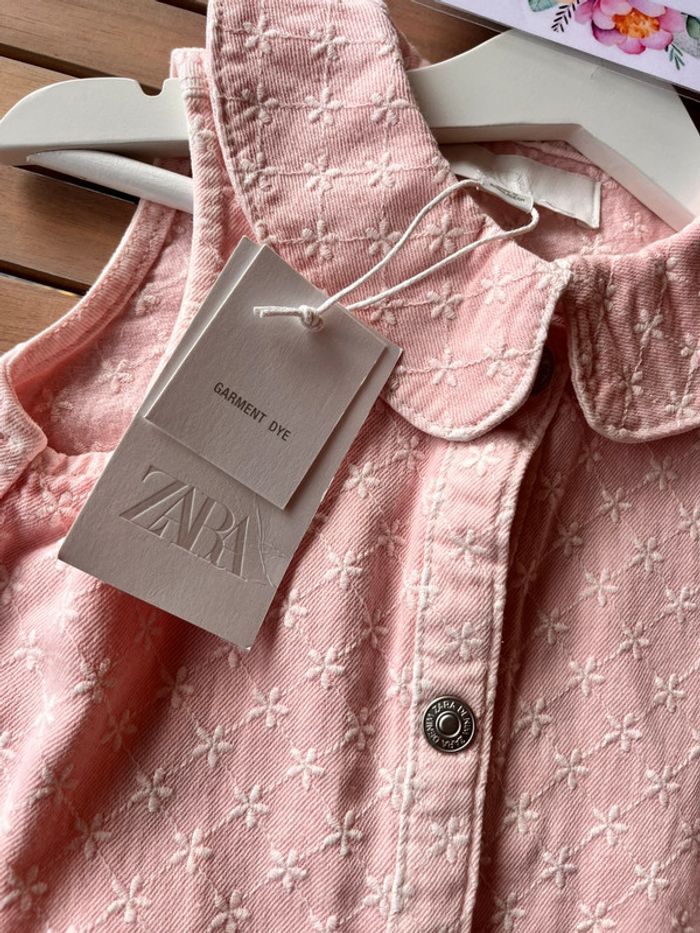 Robe en jean avec col Zara 4 ans - photo numéro 2