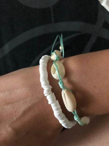 Lot bracelets coquillage