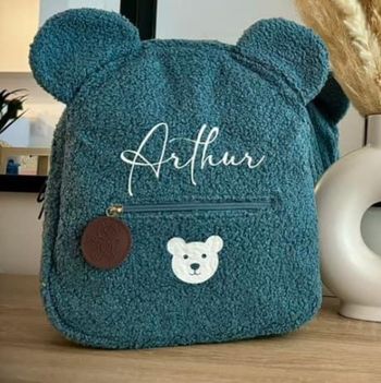 Sac à dos ourson enfant personnalisé