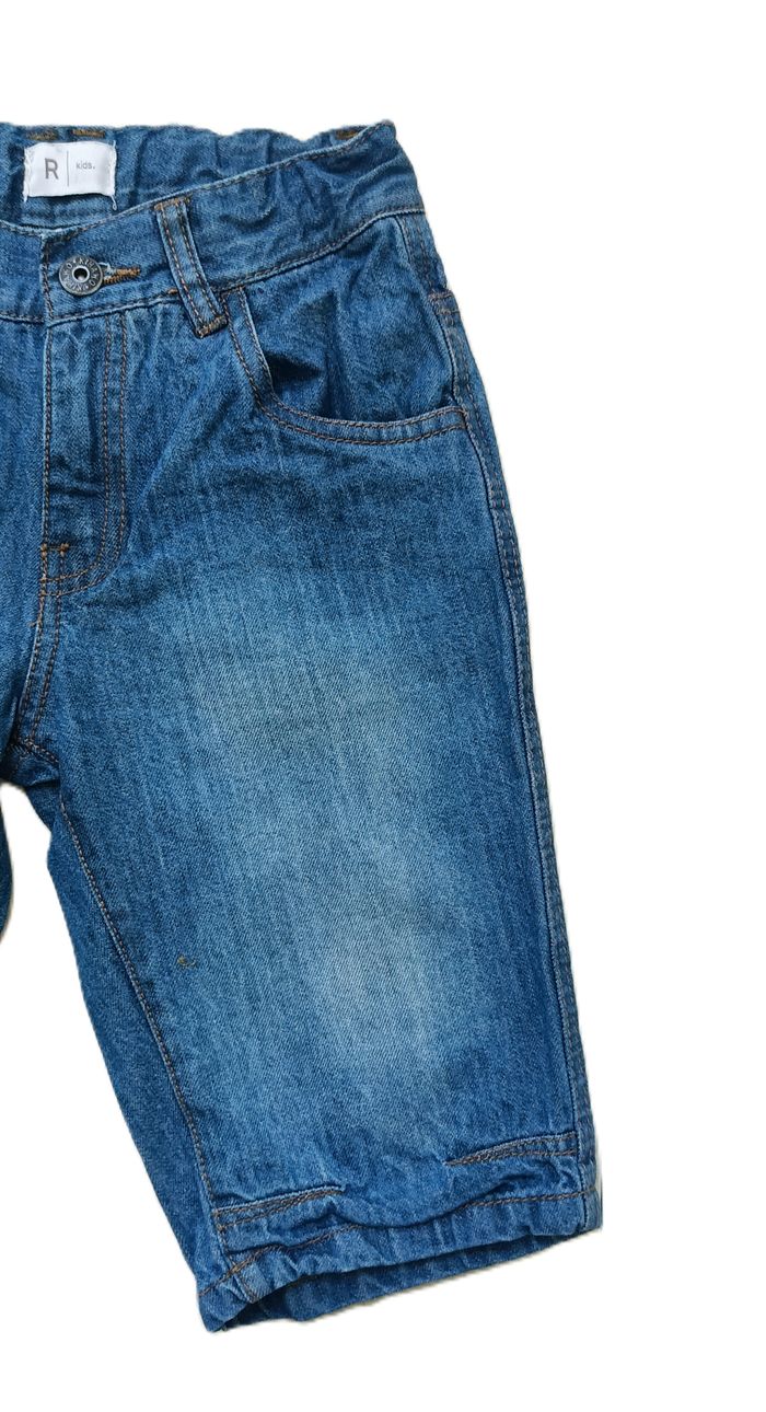Short en jean bleu délavé. La Redoute. Taille 8 ans. 126 cm - photo numéro 4
