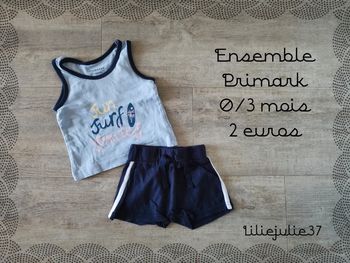 Ensemble Primark 0/3 mois