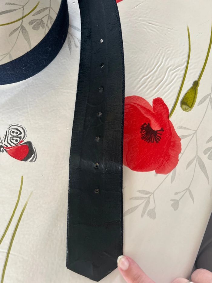 Ceinture femme bleu marine - photo numéro 4