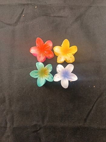 Lot de 4 pinces fleurs