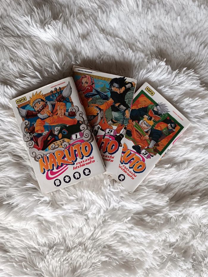 Lot Manga Naruto tome 1 2 3 _ Kana _ Masashi Kishimoto