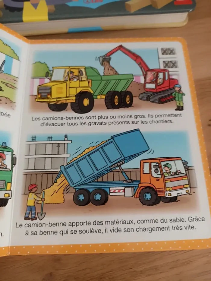 Lot de 2 livres sur les chantiers livre puzzle et imagier. - photo numéro 7