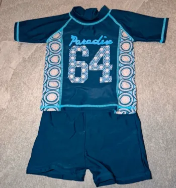 Ensemble maillot de bain ANTI UV bébé 18/24 mois NEUF