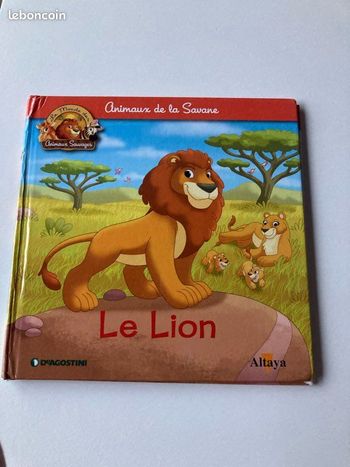 Livre illustré Le Lion - Altaya