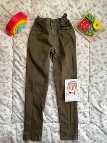 pantalon slim kaki la halle taille réglable 8 ans