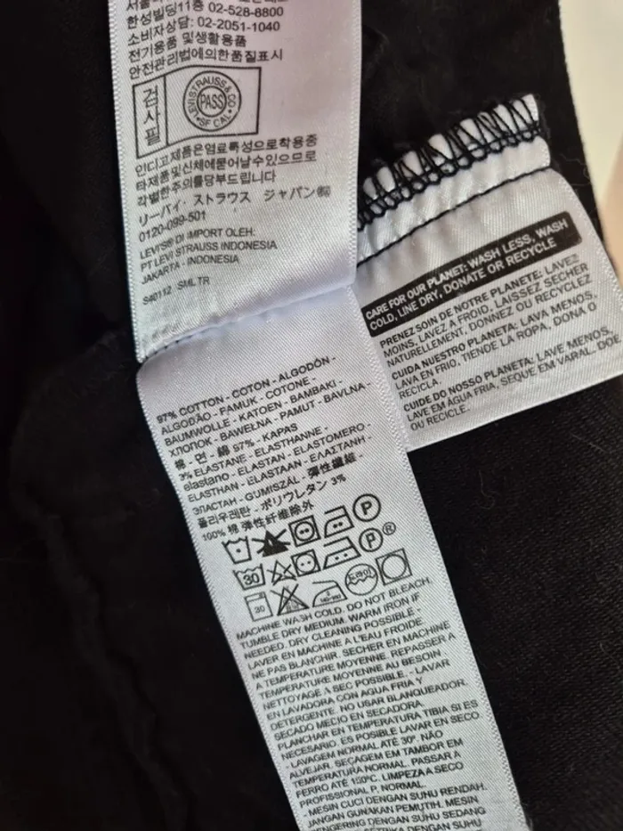 Veste en jeans LEVI'S authentique taille S noir - photo numéro 12