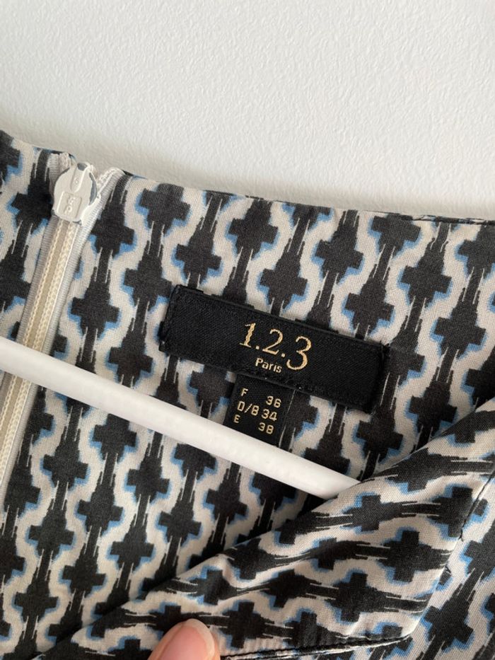 Robe sans manches imprimé géométrique 123 - photo numéro 2