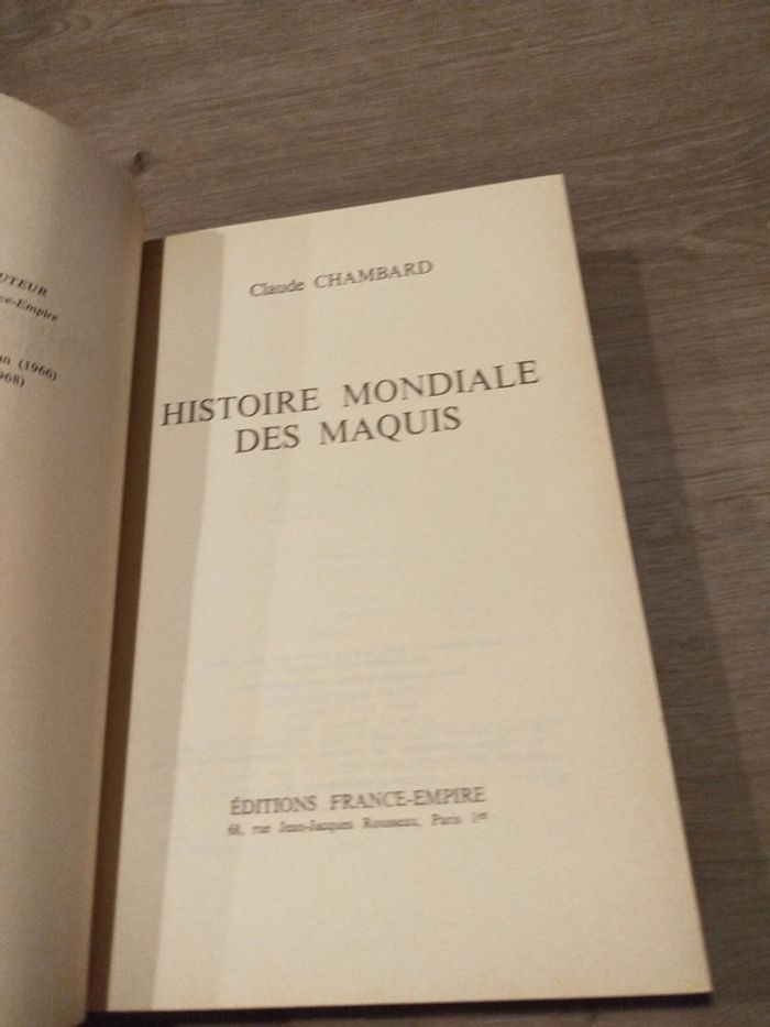 Livre histoire mondiale des maquis - photo numéro 4