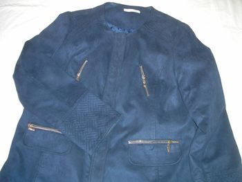 manteau 3/4  "suédine"